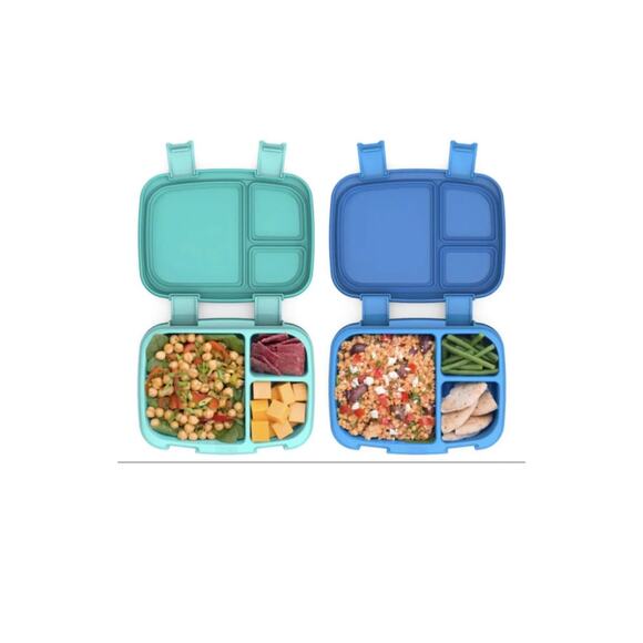 Fresh (Blue/Green 2 PACK) - New & Improved Leak-Proof, Versatile 4-Compartmen... - Picture 1 of 4